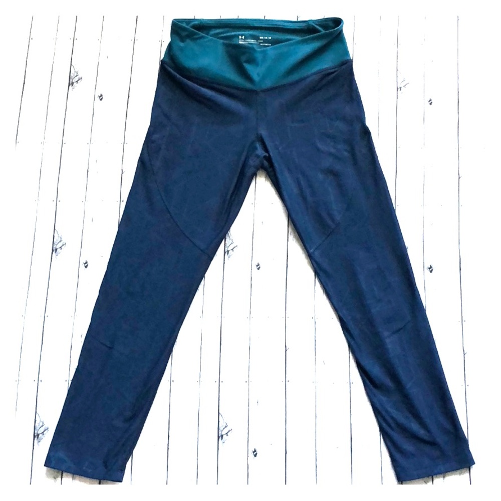 Under Armour navy and teal leggings fitted medium
